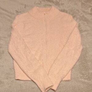 No Boundaries Light Pink Fuzzy Sweater
